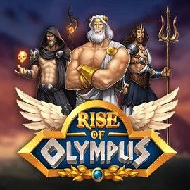 Official Slots logo: Rise of Olympus by Play’n GO at Lucky Max Casino